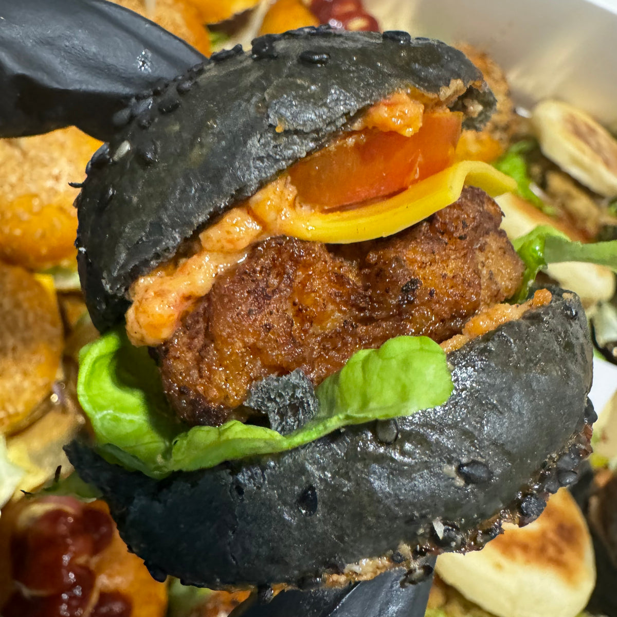 Burger poulet dakatine