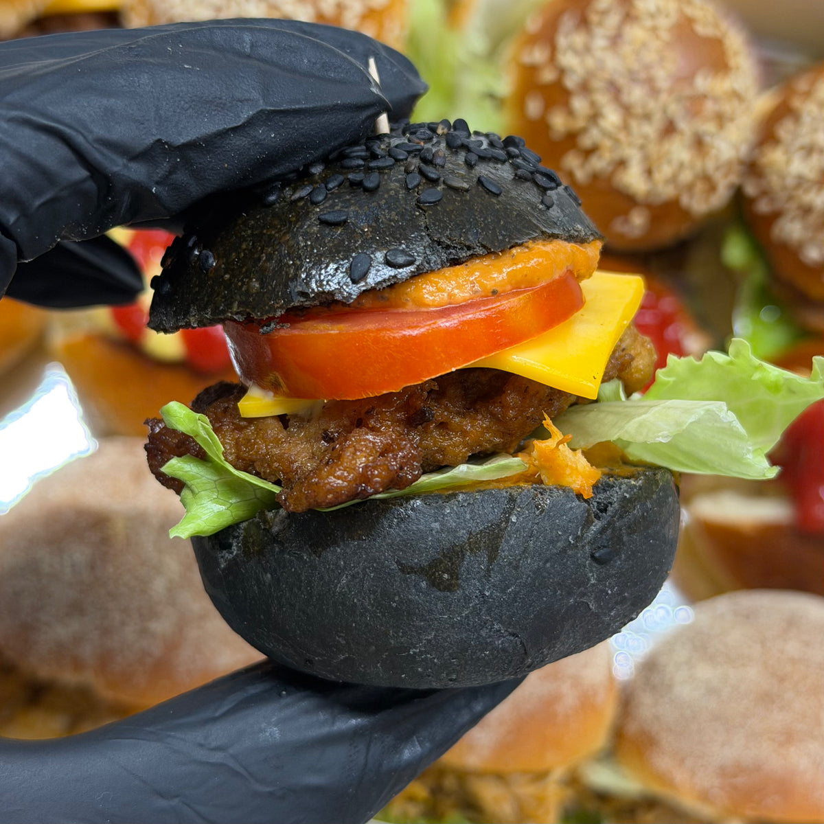 Burger poulet dakatine